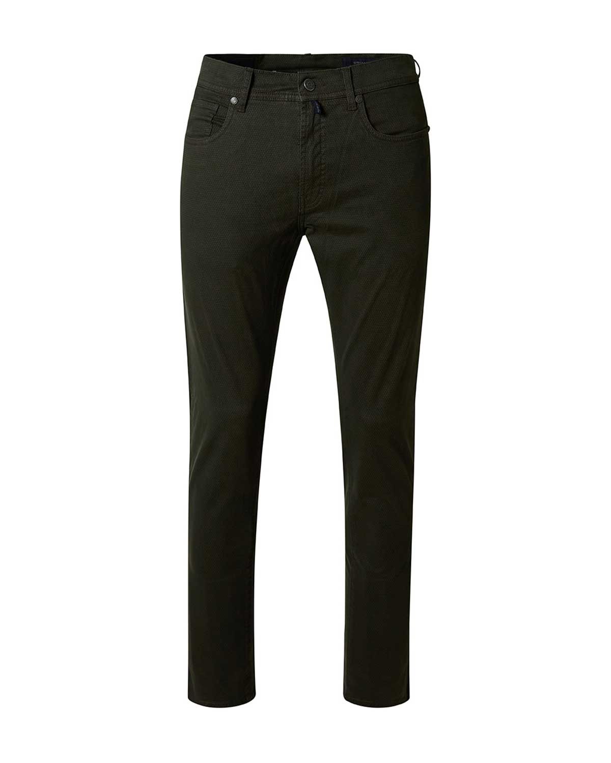 Pierre Cardin PC-Laval 30940-4066-5212 broek in beetle groen – stijlvolle herenbroek bij Van den Broek Herenmode Haarlem
