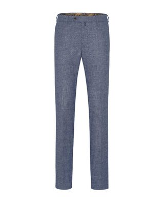 Meyer Bonn 2-8811-16 grijsblauwe ruitbroek kwartmaten – Van den Broek Herenmode Haarlem