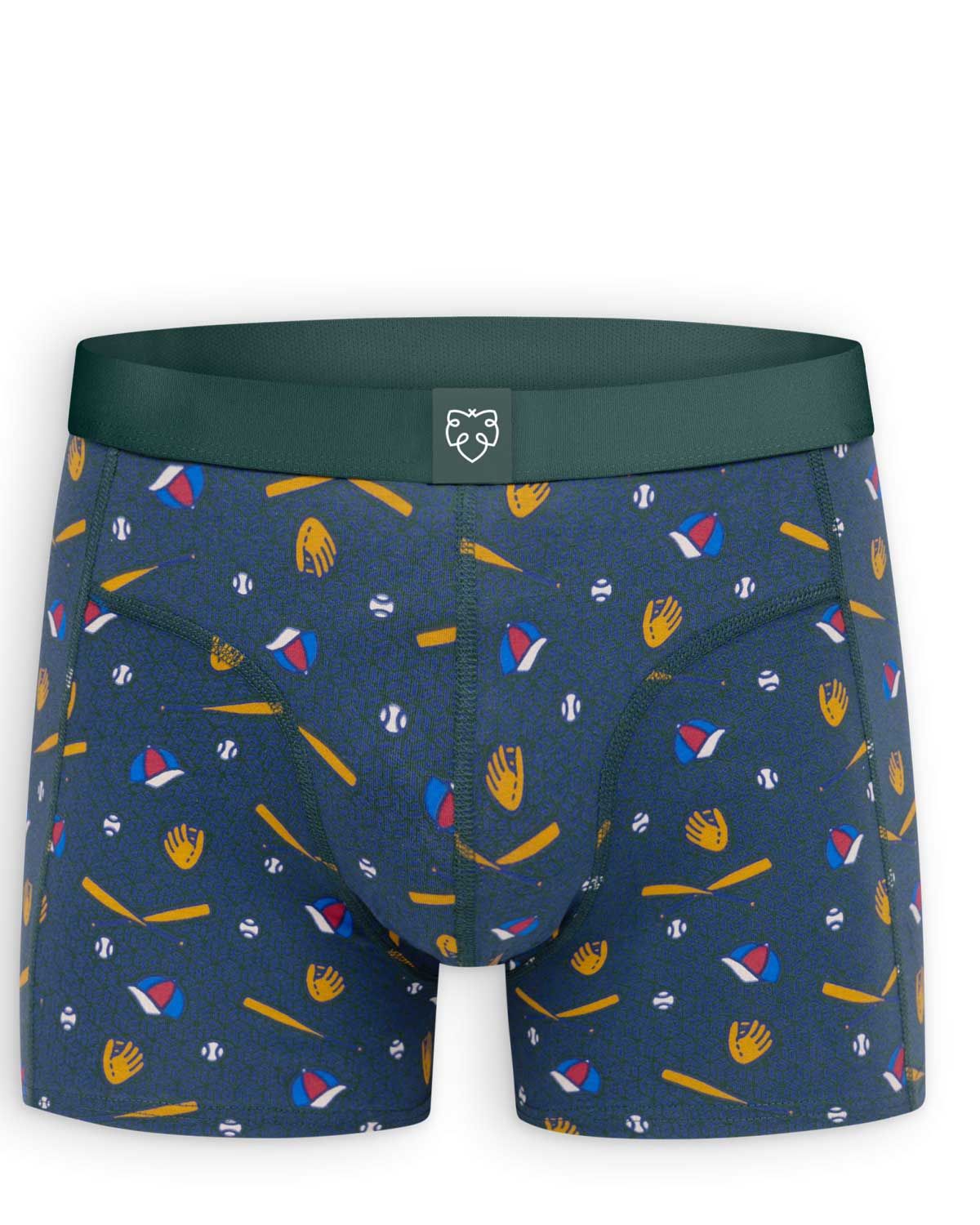 A-dam Underwear Boxer Brief MUBB0263 Green Retro Game vooraanzicht