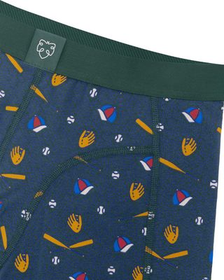 A-dam Underwear Boxer Brief MUBB0263 Green Retro Game detail waistband