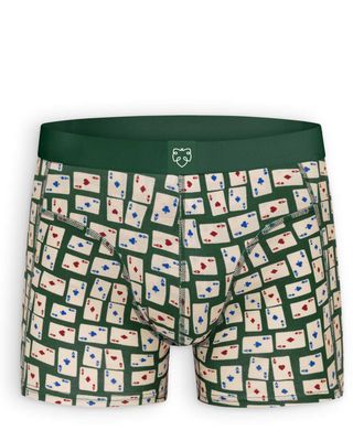 A-dam Underwear Boxer Brief MUBB0267 Green Cardgame vooraanzicht