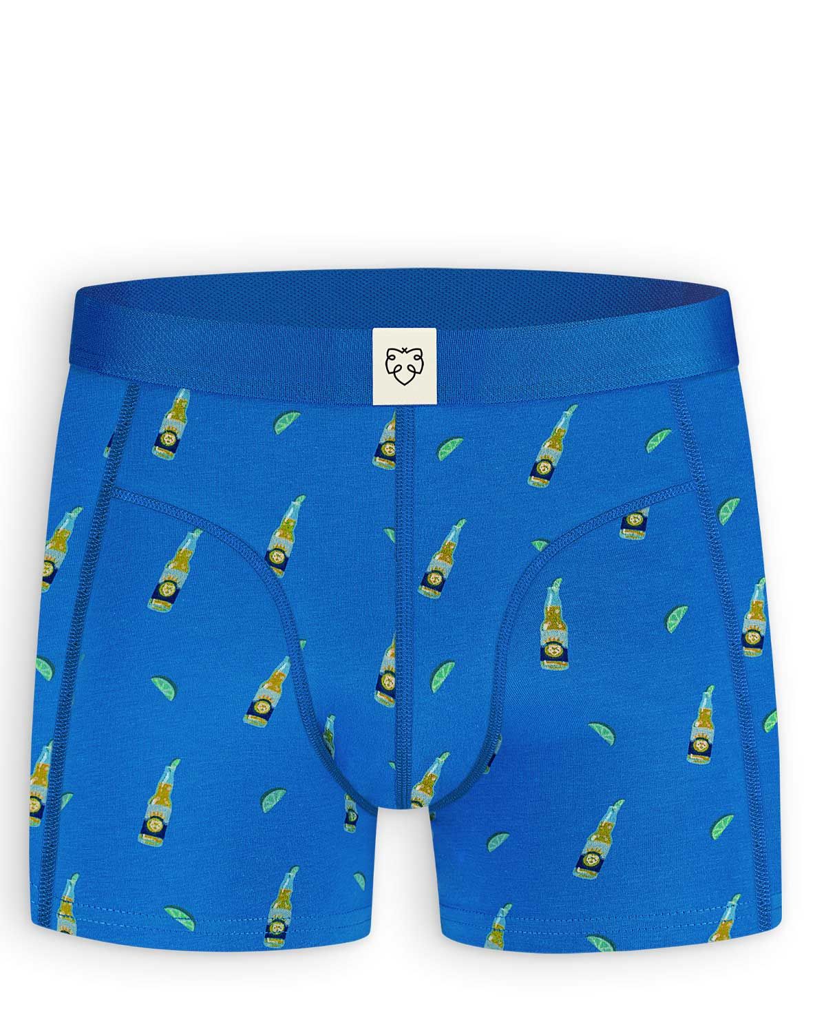 A-dam Underwear Boxer Brief MUBB0211 Blue Beers vooraanzicht