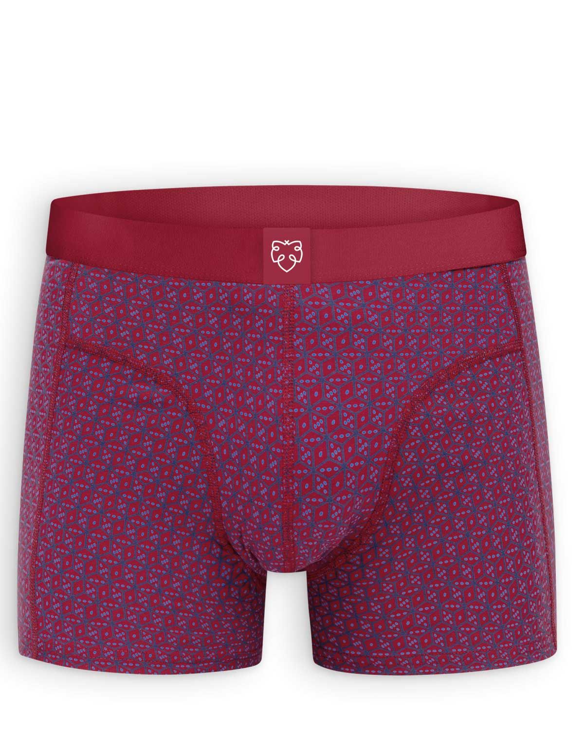 A-dam Underwear Boxer Brief MUBB0265 Red Dice vooraanzicht bij Van den Broek Herenmode