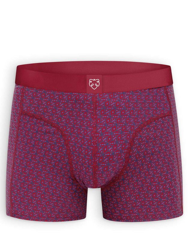 A-dam Underwear Boxer Brief MUBB0265 Red Dice vooraanzicht bij Van den Broek Herenmode