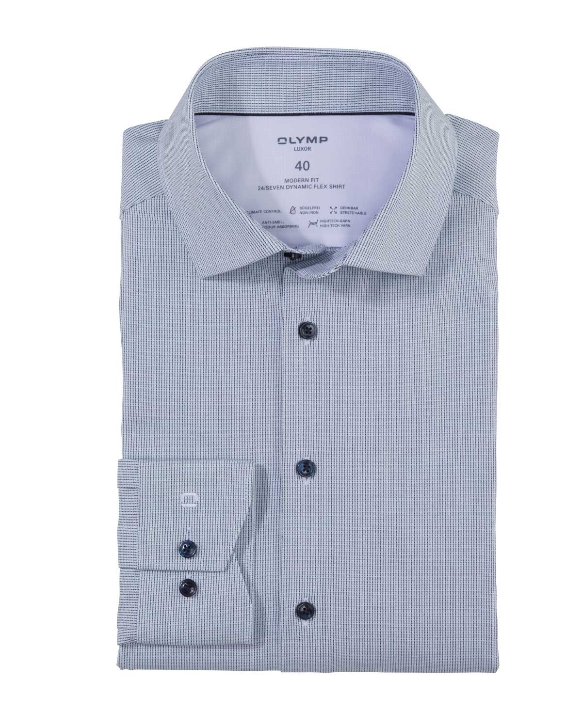 Olymp Dress shirt lm LGroen 126654