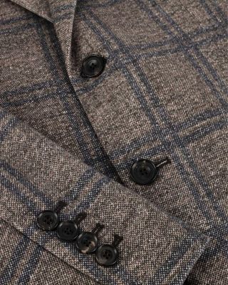 Detail van Circolo 1901 colbert CN5038 bruin ruit met knopen
