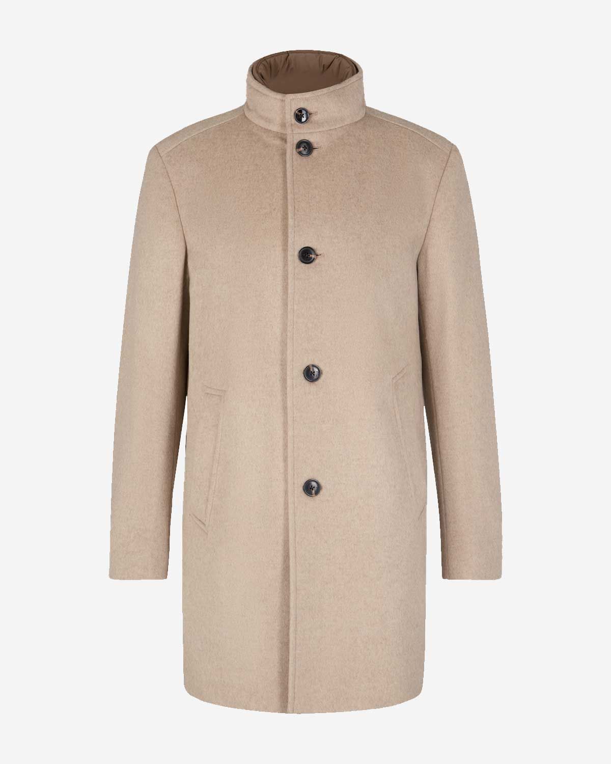 Joop Maico Coat 10020632-264 beige herenjas, voorkant
