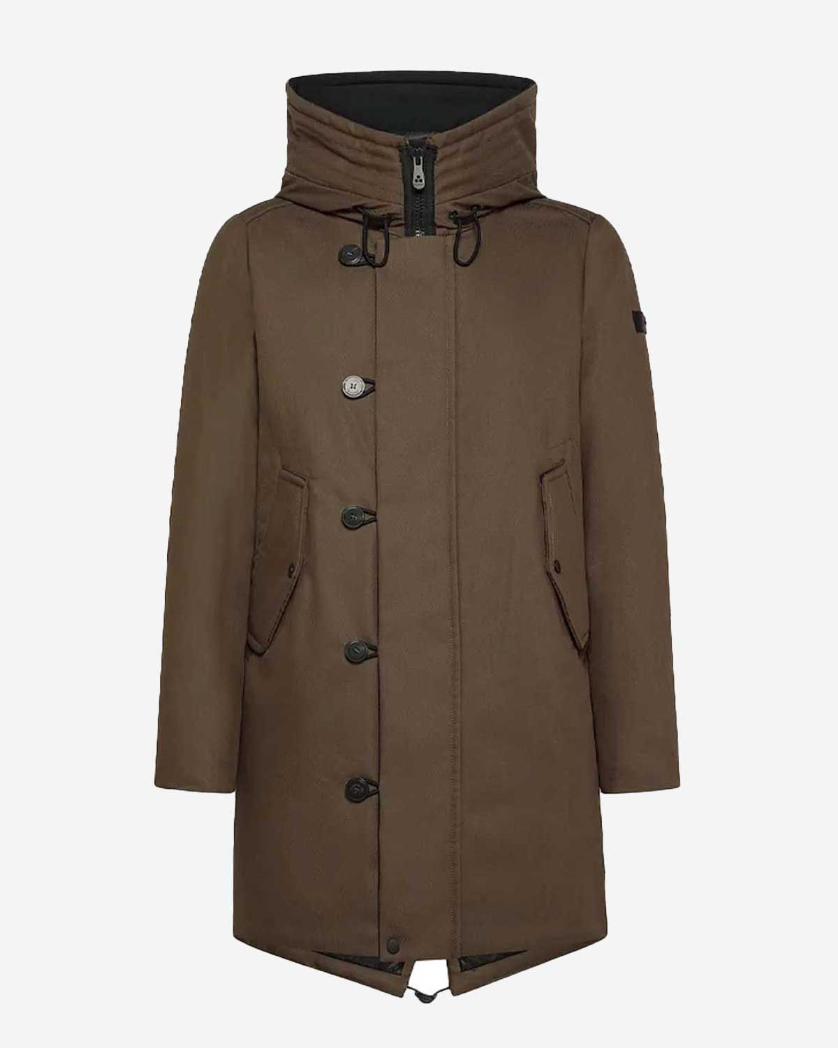 Peuterey Kasa KI 03 parka PEU4852-01111871-690 in Olive Brown voorzijde
