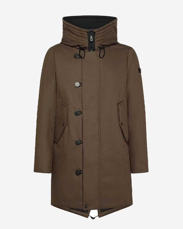 Peuterey Kasa KI 03 parka PEU4852-01111871-690 in Olive Brown voorzijde