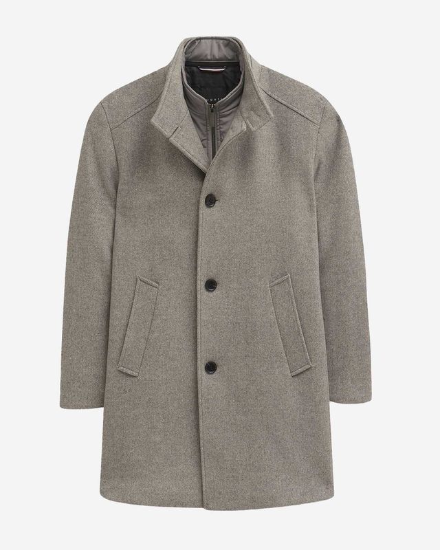 Bugatti jas 821428-84205-220 in grijs met afneembare inzet en rits – voorkant