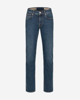 Tramarossa Michelangelo D524 herenjeans blauw 25117 achteraanzicht met rode merkpatch en R-ELAX label
