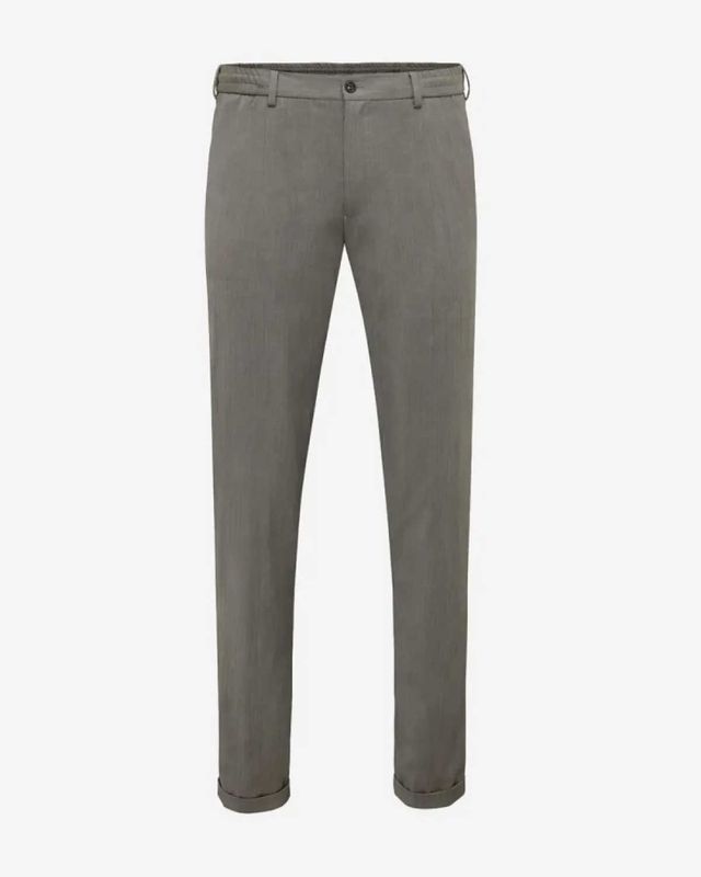 Genti Pantalon MBruin P4045-1999 Genti B-Dynamic pantalon in taupe met comfortabele stretch en moderne pasvorm