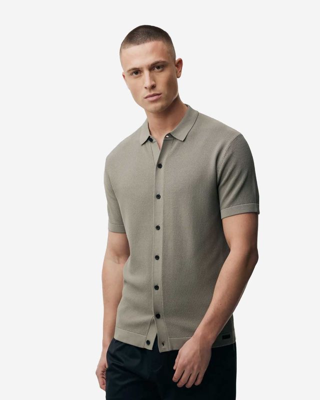 Genti Polo K4127-1260-242 bruin voorkant