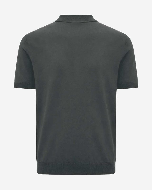 Genti polo K4122-1260-242-122 donkergrijs achterkant
