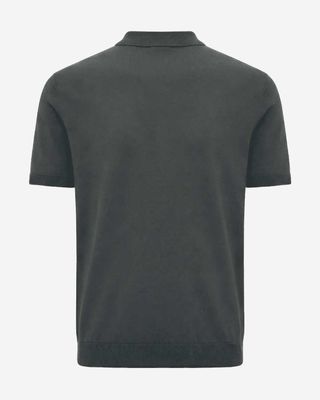Genti polo K4122-1260-242-122 donkergrijs achterkant
