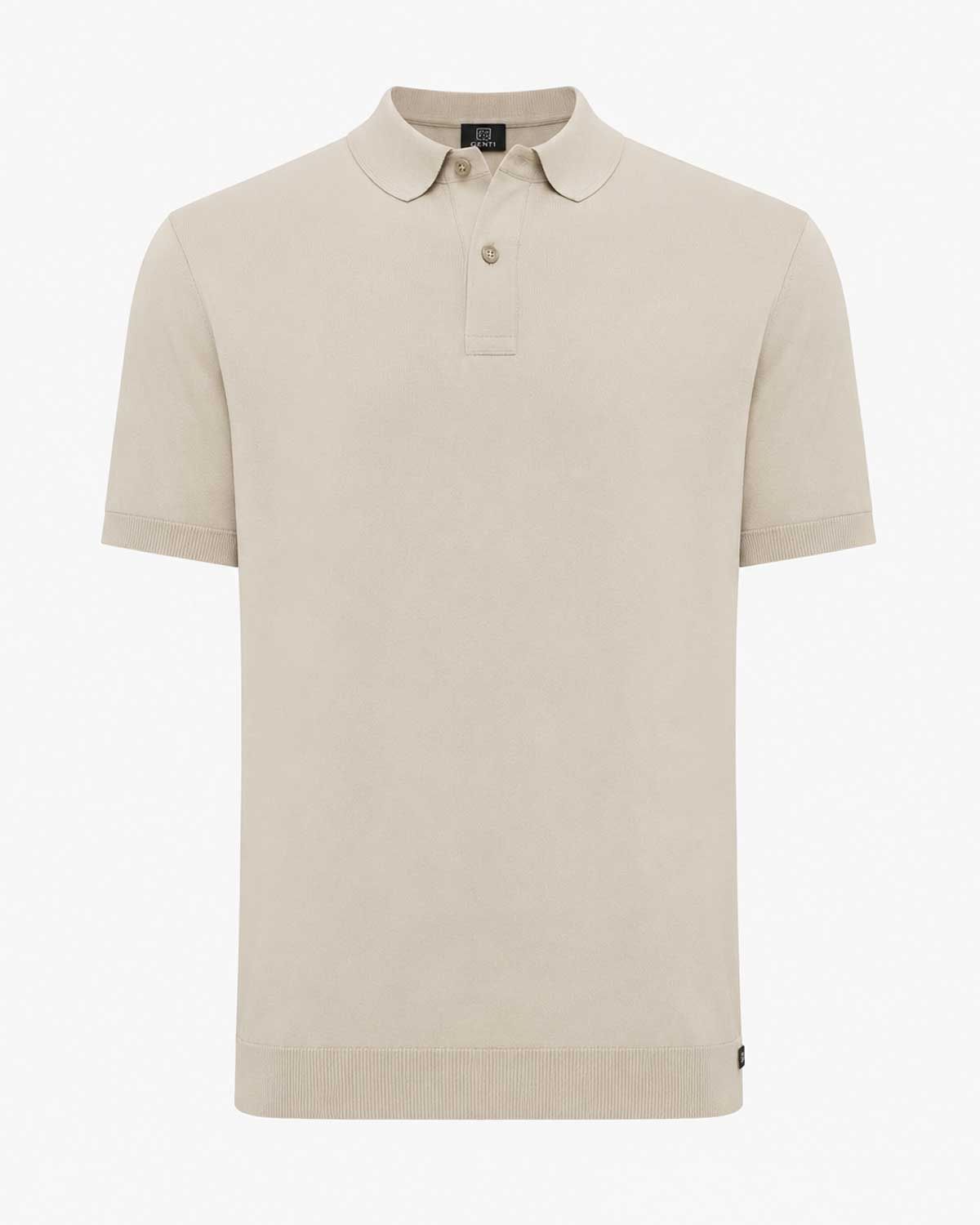 Genti Polo K4122-1260-148 beige voorkant