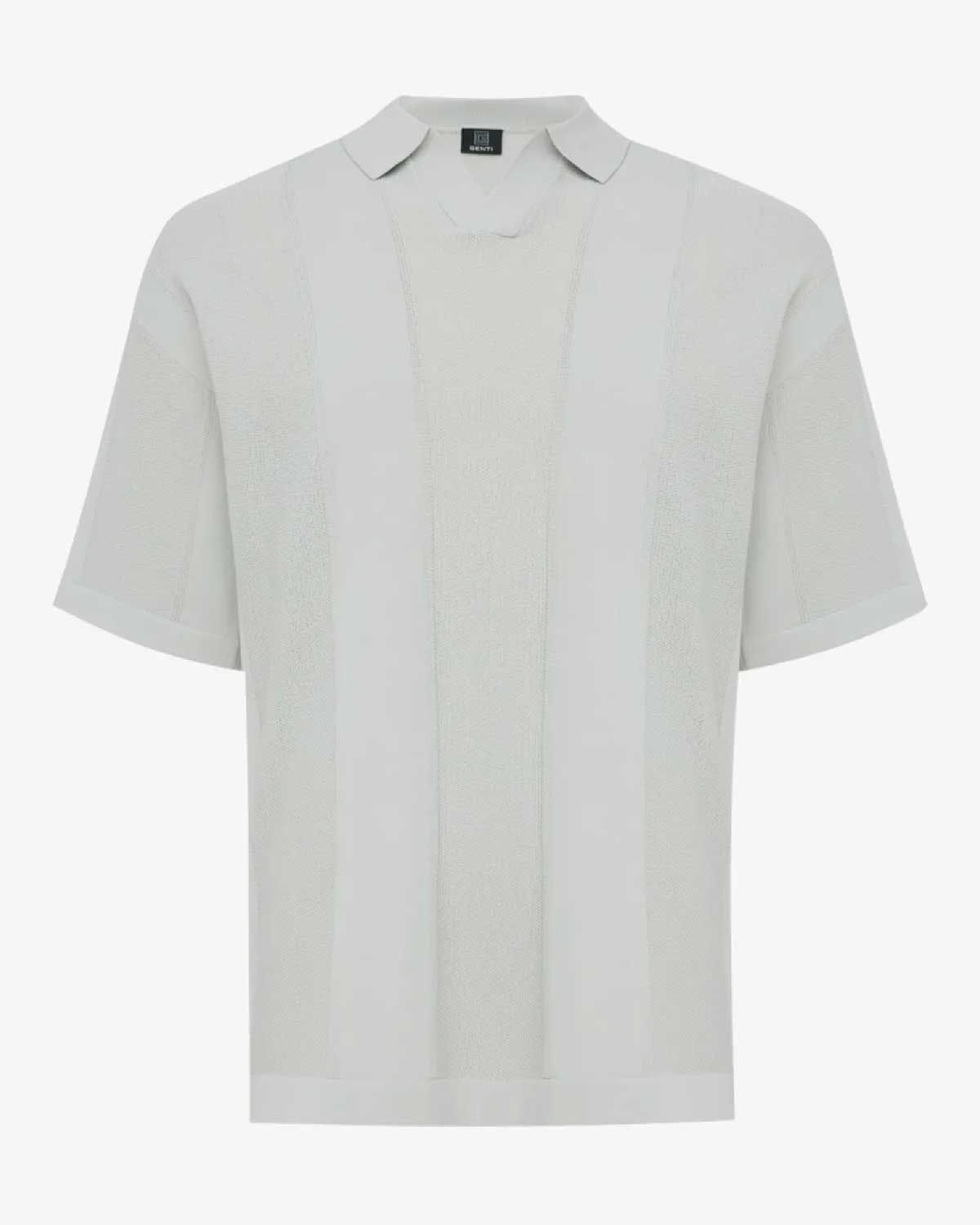 Genti Polo K4129-1260-178 in lichtgroen voorkant
