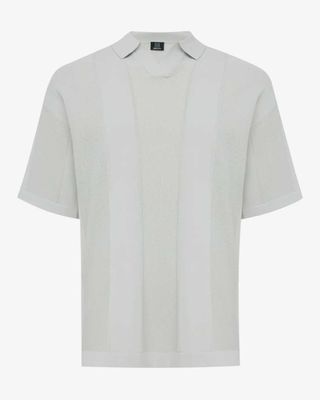 Genti Polo K4129-1260-178 in lichtgroen voorkant