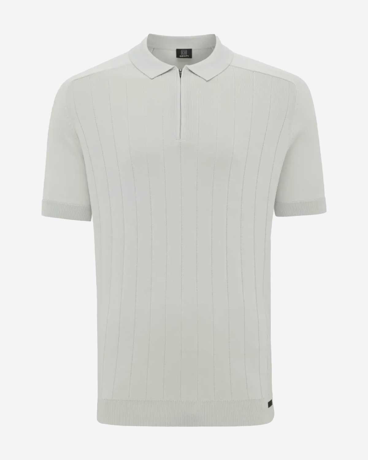 Genti Polo zip km Off White K4124-1260