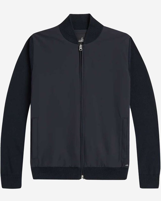 WAHTS Paxton hybrid bomber jack donkerblauw waterafstotend heren