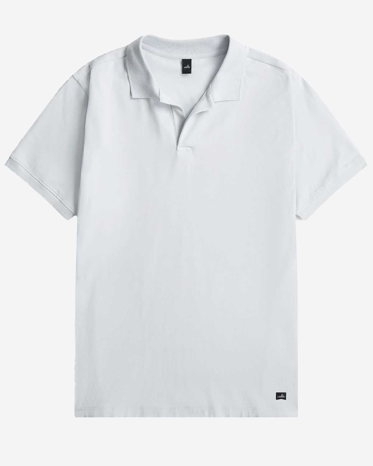 WAHTS Hastings polo frost blue 425 stretch jersey katoen heren