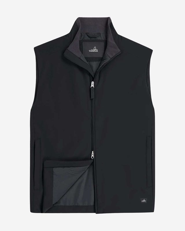 WAHTS Kendrick tech stretch vest donkerblauw waterafstotend heren