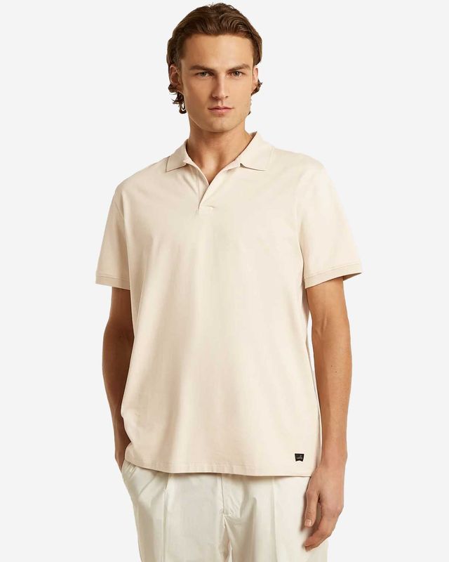 WAHTS Hastings polo light sand model vooraanzicht