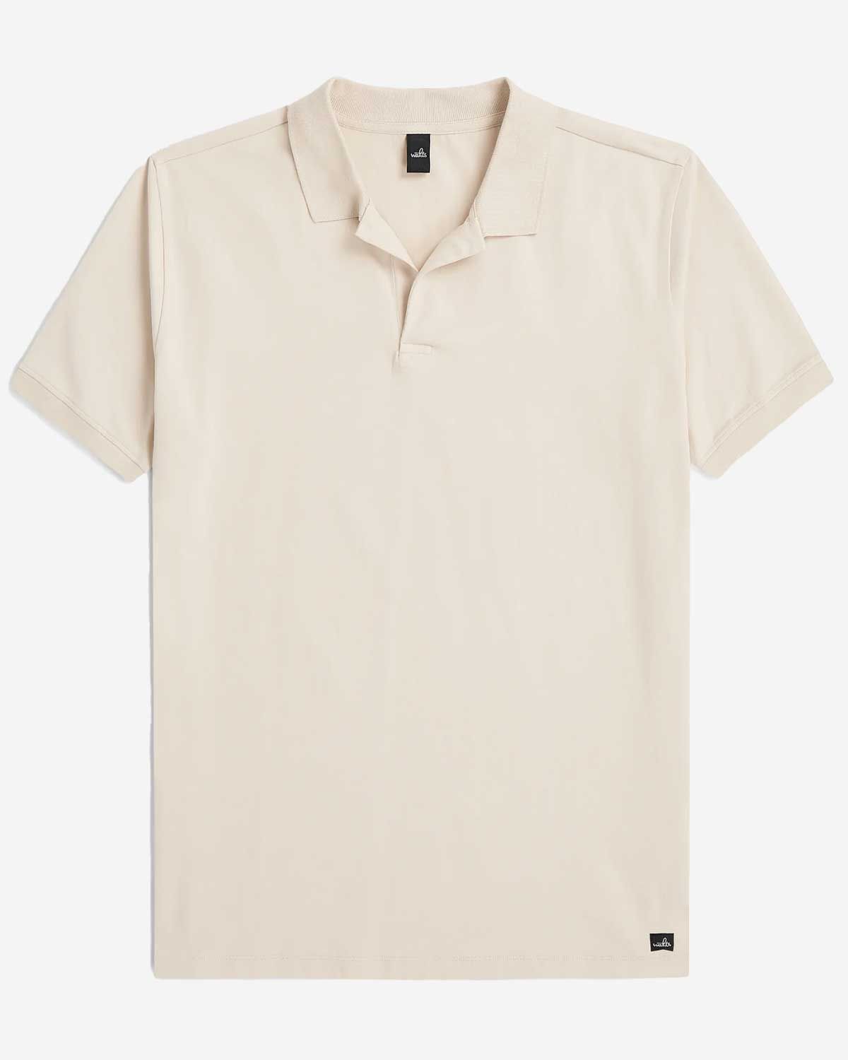 WAHTS Hastings polo light sand stretch jersey katoen heren