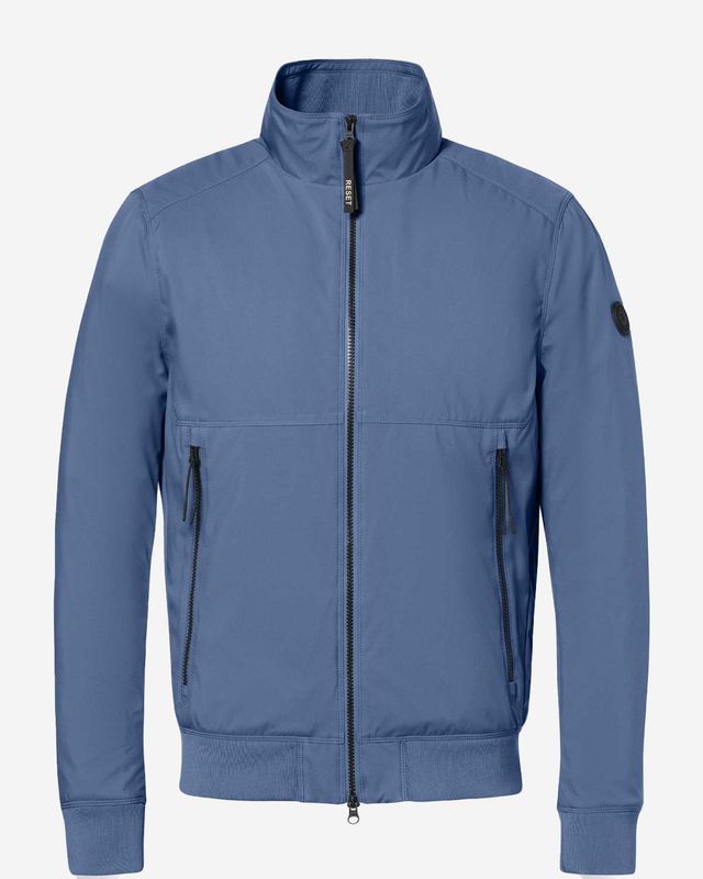 Reset Cadiz bomber jack steel blue MR00610261-5210 polyester staande kraag heren Haarlem