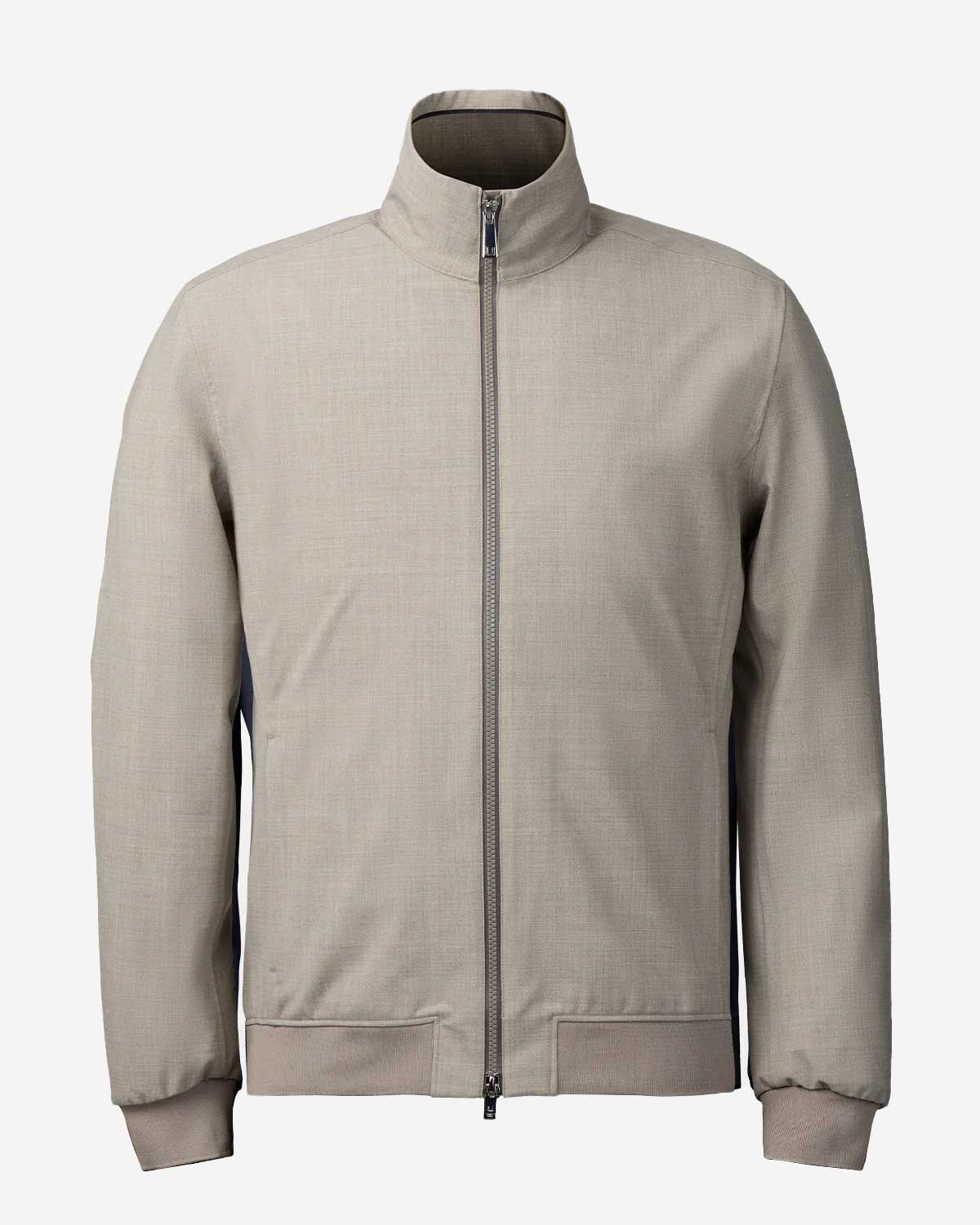 UBR Bullet Savile jacket 7123-272 in beige sand, technisch jack met luxe wol uitstraling
