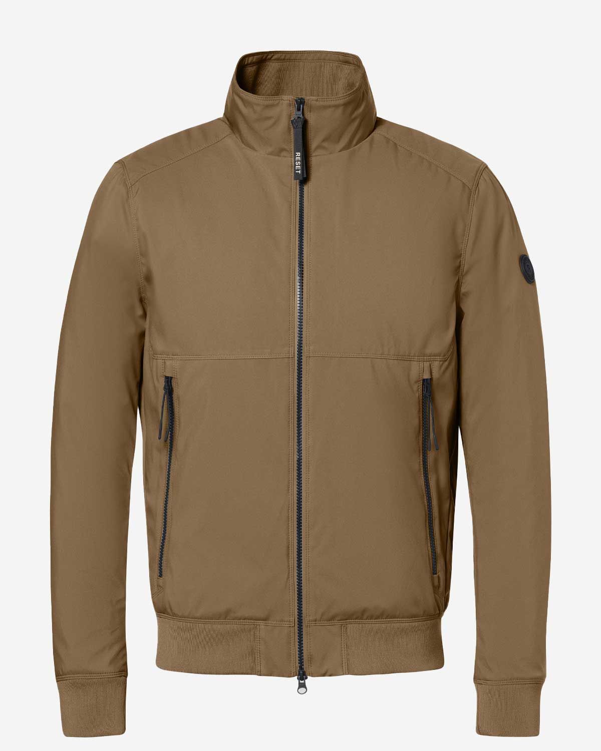 Reset Cadiz bomber jack husk brown MR00610261-2400 polyester standup kraag heren Haarlem