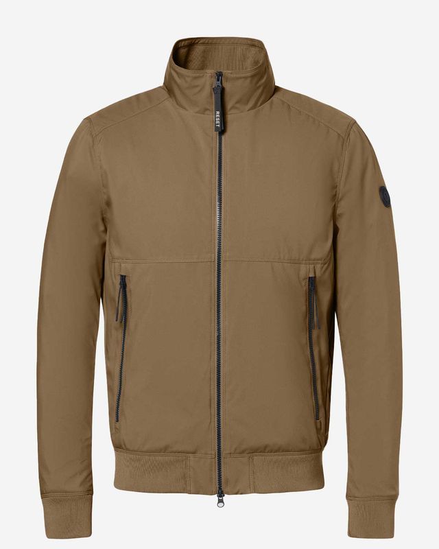 Reset Cadiz bomber jack husk brown MR00610261-2400 polyester standup kraag heren Haarlem
