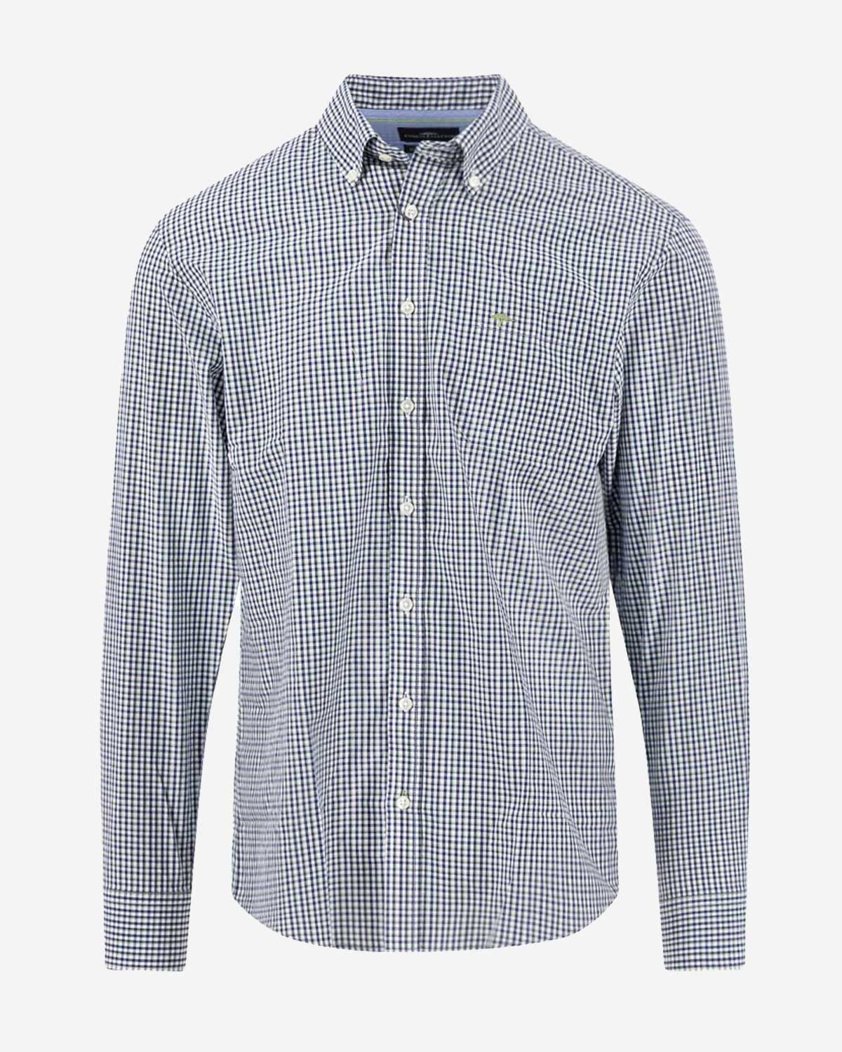Fynch Hatton Casual Shirt Lange Mouw Midden Groen 16135120