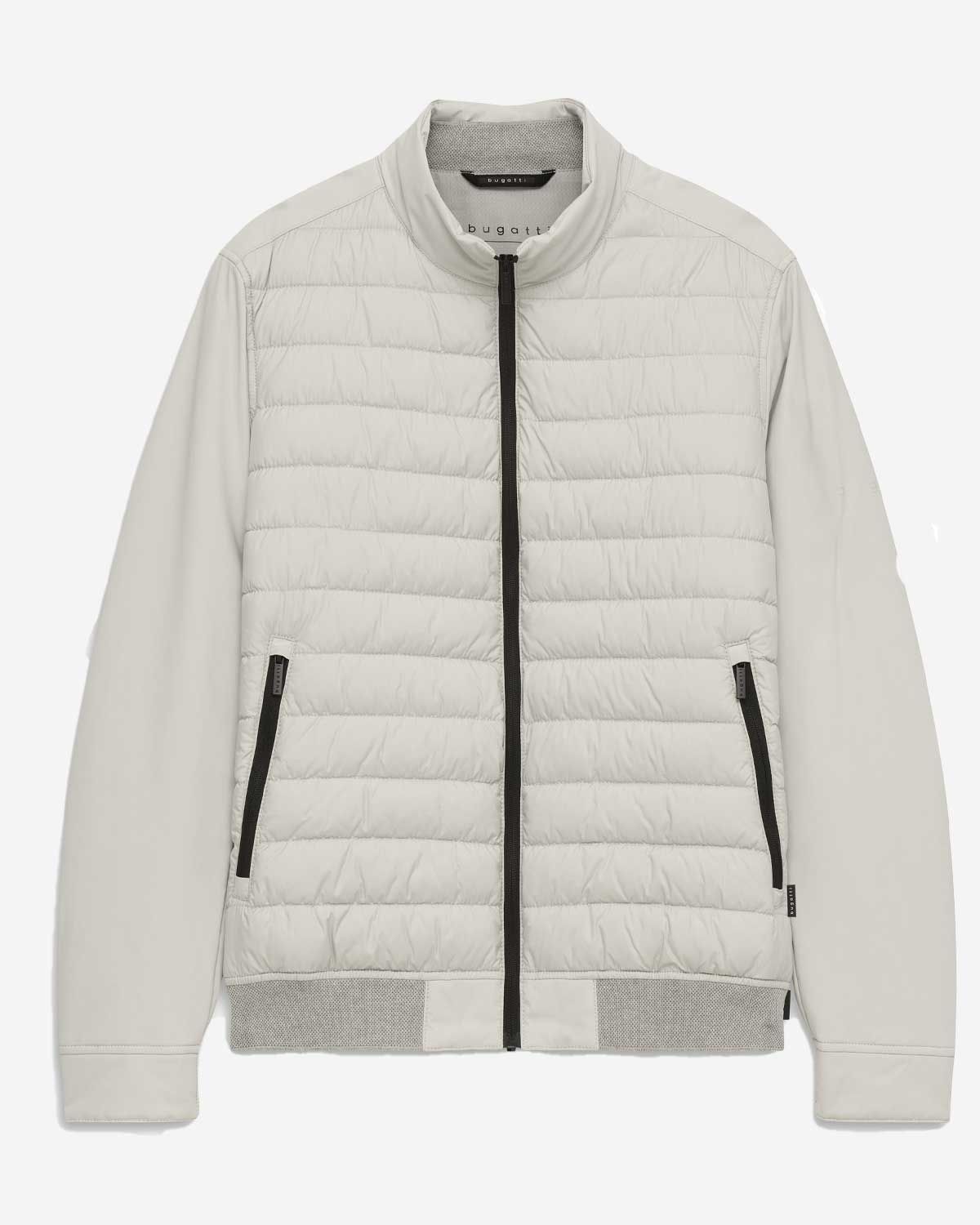 Bugatti jack off-white lichtgewicht zomerjack rits 175200-11503-20 heren