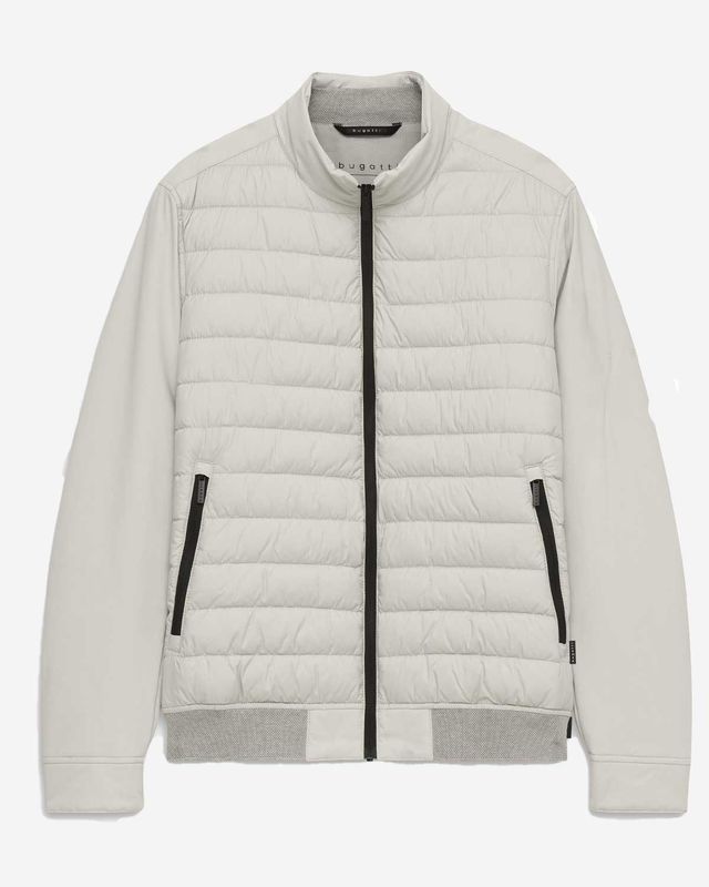 Bugatti jack off-white lichtgewicht zomerjack rits 175200-11503-20 heren