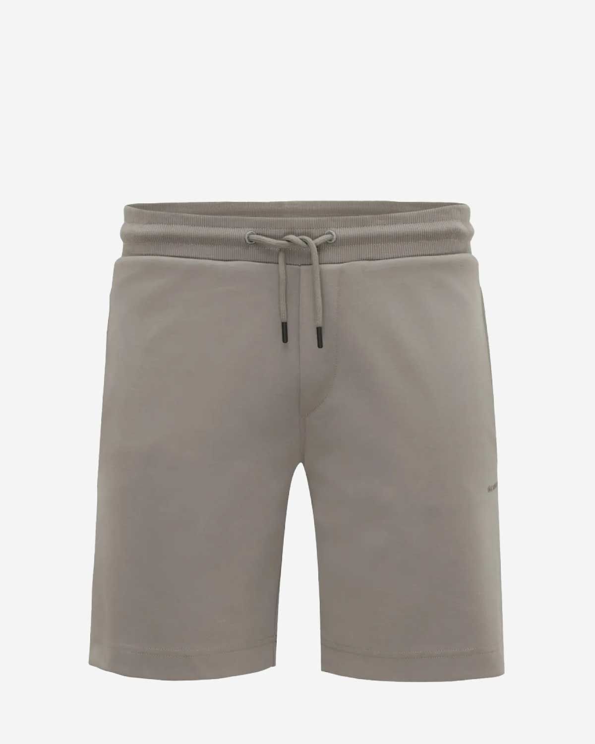 Genti Tech Sweatshort T4070-1227-242 donker beige voorkant