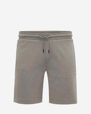 Genti Tech Sweatshort T4070-1227-242 donker beige voorkant