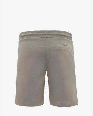 Achterkant van de Genti Tech Sweatshort donker beige