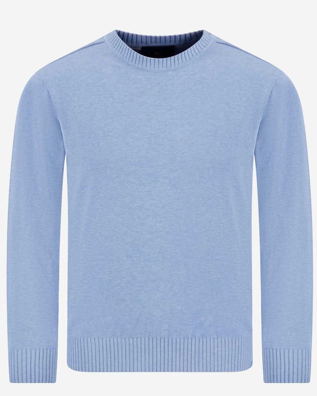 Paul &amp; Shark ronde hals trui 26411533-363 lichtblauw regular fit katoen