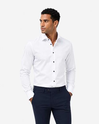 Olymp Dress Shirt Lange Mouw Wit 124614