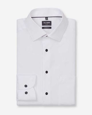Olymp Dress Shirt Lange Mouw Wit 124614