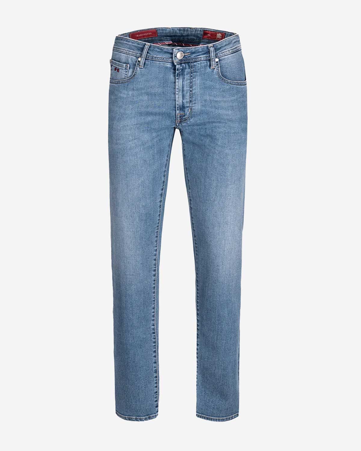Tramarossa Michelangelo jeans in lichtblauwe Sky Used wassing, voorkant