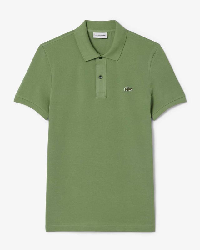 Lacoste polo PH4012-02M groen herenpolo van 100% katoen voorkant