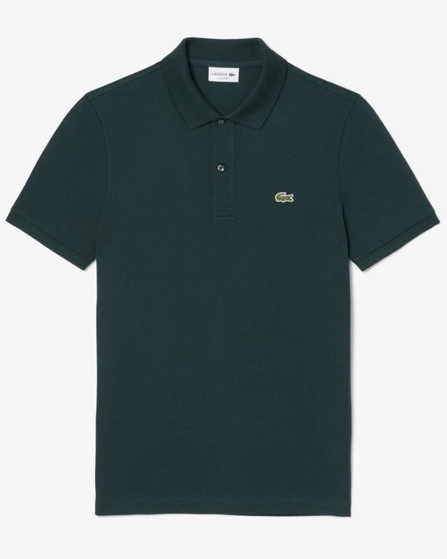 Lacoste polo PH4012-AFK donkergroen herenpolo van 100% katoen voorkant