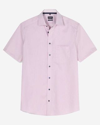 OLYMP Luxor overhemd 122812-93 mauve korte mouw modern fit katoen