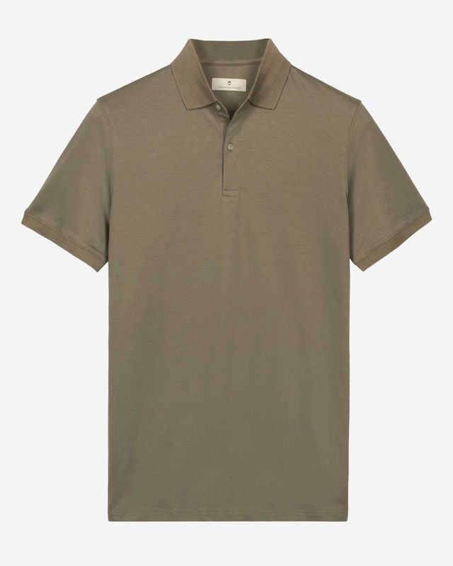 Thomas Maine polo korte mouw green 6152TM078-73 liquid cotton heren Haarlem model voor
