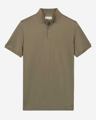 Thomas Maine polo korte mouw green 6152TM078-73 liquid cotton heren Haarlem model voor