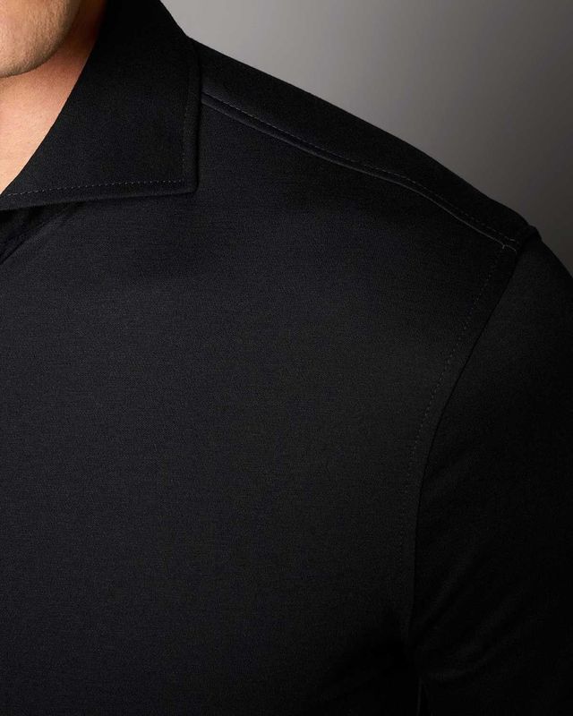 Desoto Luxury Dress Shirt Lange Mouw Zwart 10008-30