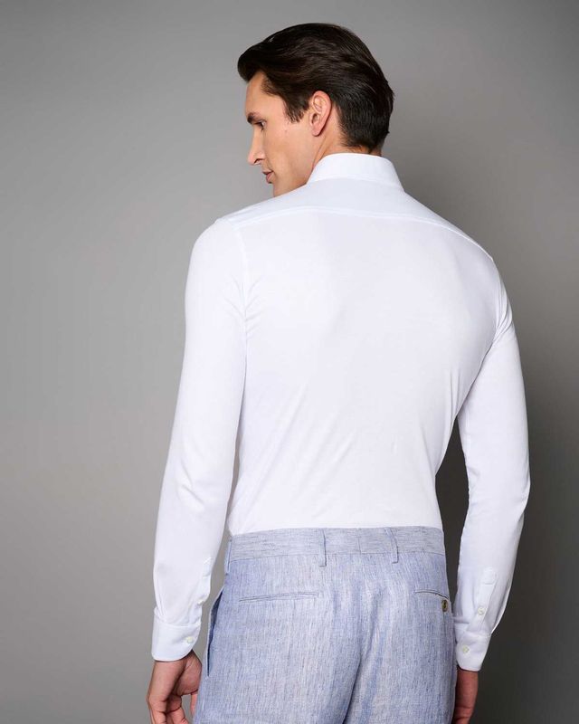 Desoto Luxury Dress Shirt Lange Mouw Wit 10008-30