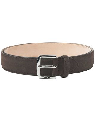 NUBIKK James Belt 21082500-18S donkergrijze suède riem voor heren